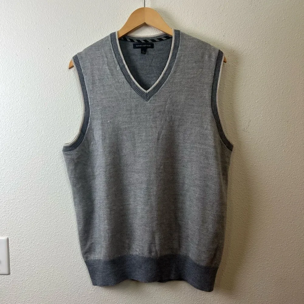 Banana Republic Wool Blend Men Vest size L